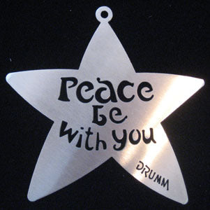 "Peace be with You" Star Ornament