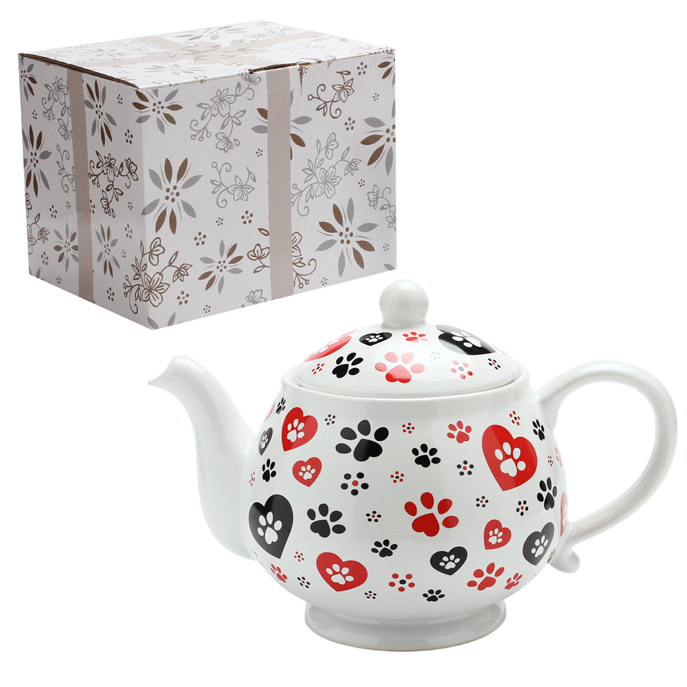 1.5 qt Tea Pot with Gift Box Pawfetti