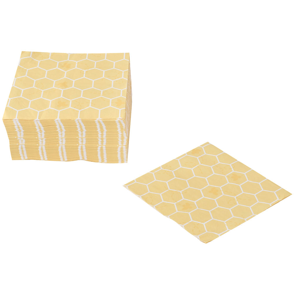 100 Paper Napkins Bee-lieve Buttercream