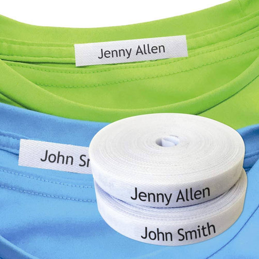 100 Iron-on Fabric Labels for Clothing, Customized Name Tags for School Uniforms, Elderly Garments, Jackets, Personalized and Washable