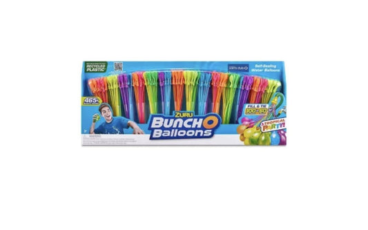 Zuru Bunch O Balloons 465 Rapid-Fill Self-Tying Recyclable Water Balloons