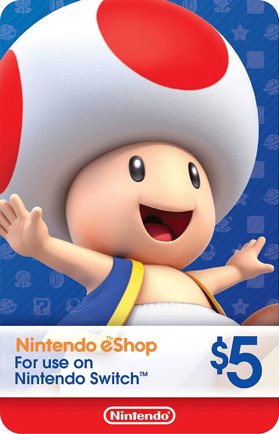 $5 Nintendo eShop Digital Gift Card