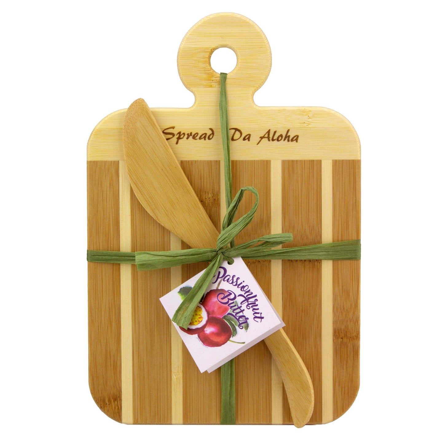 "Spread Da Aloha" Serving and Cutting Board with Spreader Knife Gift Set